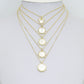 Gold Mother of Pearl Pendant Collection – Mouse Snowflake & Religious Designs, Sku#LX957