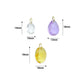 Aurora Drops Collection, Oval Drop Shape Pendant charm, Stone charm, Sku#LX969