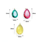 Aurora Teardrop Crystal Collection, Crystal Teardrop Shape Pendant, Stone charm, Sku#LX970