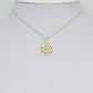 Colorful CZ Gold Silver Snowflake Charm Pendant, Sku#LX971