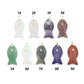 Naturul Gemstone Fish Charm Pendant, Sku#LY31