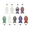 Naturul Gemstone Fish Charm Pendant, Sku#LY31