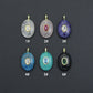 Natural Gemstone Charm Pendant-Quartz, Rose Quartz, Lapis, Blue Apatite, Sku#LY32