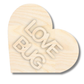NEW Unfinished Wood Layered Conversation Heart Shelf Sitter | 6" Wide| 1/2" and 1/4" Wood | Wood Craft DIY
