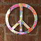 Unfinished Wood Peace Sign Symbol Shape - Craft - up to 46" DIY