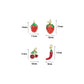 Red Cherry Strawberry Chili Pendant charm, Sku#O133