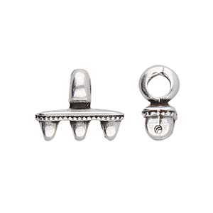 Cymbal™ Mesaria III Superduo Hook & Eye Clasp, 12 x 10.2 mm & 12 x 18 mm,  - Antique Brass Plated, 24K Gold Plated or Antique Silver Plated - Hooks and Eyes Are Sold Separately