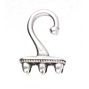Cymbal™ Mesaria III Superduo Hook & Eye Clasp, 12 x 10.2 mm & 12 x 18 mm,  - Antique Brass Plated, 24K Gold Plated or Antique Silver Plated - Hooks and Eyes Are Sold Separately