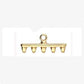 Cymbal™ Rozos V Superduo Bead Endings™, 19.6 x 8 mm - Antique Brass Plated, 24K Gold Plated or Antique Silver Plated- 1 Pair