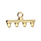 Cymbal™ Rozos IV Superduo Bead Endings™, 15.7 x 8.2 mm - Antique Brass Plated, 24K Gold Plated or Antique Silver Plated- 1 Pair