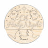 Unfinished Wood Oh Holy Night Door Sign Kit | Wood Craft Cutouts | 1/4" Thick |
