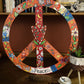 Unfinished Wood Peace Sign Symbol Shape - Craft - up to 46" DIY