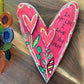 Unfinished Wood Primitive Heart Shape | Valentine's Day | Craft Cutout | Up to 46"