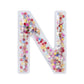 Confetti Letter Stickers - Adhesive Patches