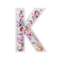 Confetti Letter Stickers - Adhesive Patches