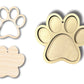 Unfinished Wood 2 Layer Paw Shadowbox Shape | DIY Craft Cutout | up to 46" DIY