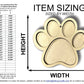 Unfinished Wood 2 Layer Paw Shadowbox Shape | DIY Craft Cutout | up to 46" DIY