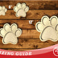Unfinished Wood 2 Layer Paw Shadowbox Shape | DIY Craft Cutout | up to 46" DIY
