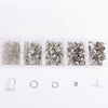 Silver Essential Earring Findings Kit, 575pcs