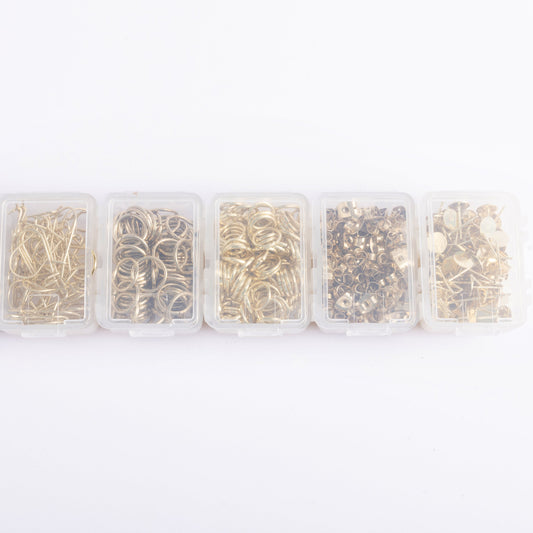 Gold Essential Earring Findings Kit, 575pcs