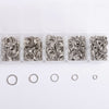 Silver Essential Jump Rings Kit, 700pcs