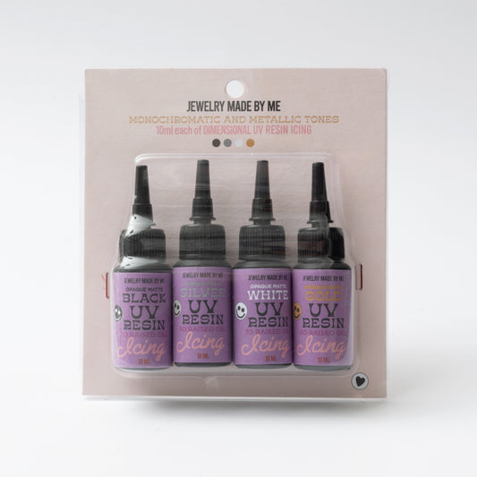 Neutral Assortment UV Resin Icing 10ml 4pc