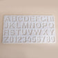 Large Alphabet Letter Charm Silicone Mold Resin Craft DIY