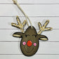 Unfinished Wood Christmas Reindeer Ornament Silhouette - Craft- up to 46" DIY