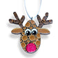 Unfinished Wood Christmas Reindeer Ornament Silhouette - Craft- up to 46" DIY