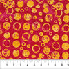Red Bubble Celebration Cotton 44/45 Fabric Per Yard