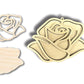 Unfinished Wood 2 Layer Rose Shadowbox Shape | DIY Craft Cutout | up to 46" DIY