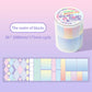 Colorful Star and Heart Die-Cut Stickers | Multi-Layer Hollow Decorative Journal Stickers