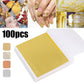 100Pcs Imitation Gold Foil Paper Leaf Sheets | Gilding Supplies for Furniture, Crafts, and DIY Decor
