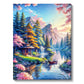 5D Diamond Painting Kit - Aurora Landscape Mosaic, Full Round Drill for DIY Home Decor