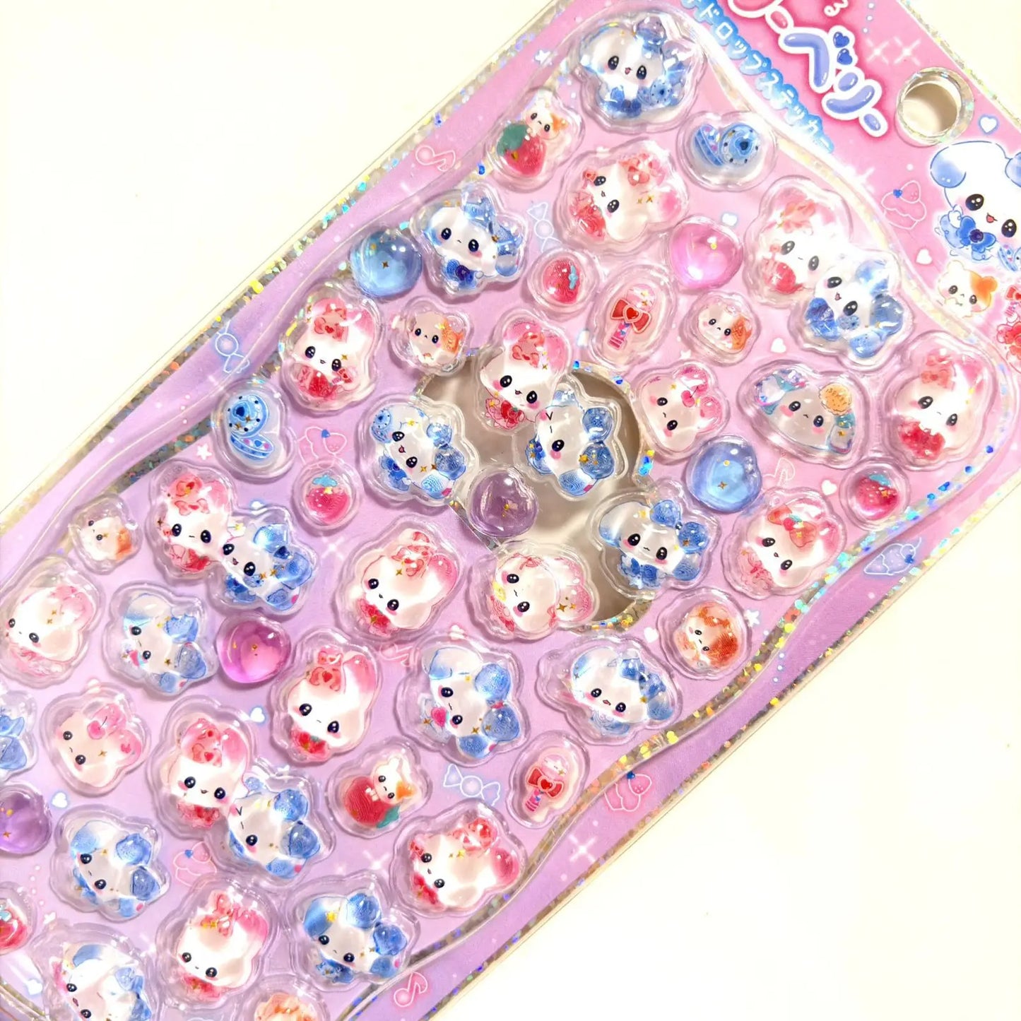 Cartoon Japanese 3D Crystal Relief Stickers | DIY Decoration for Phone, Water Cup, and Gifts