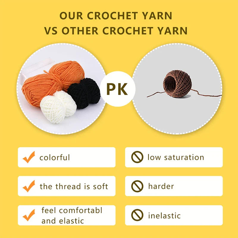 Crochet Animal Kit – Beginner DIY with Video Tutorial & Tools