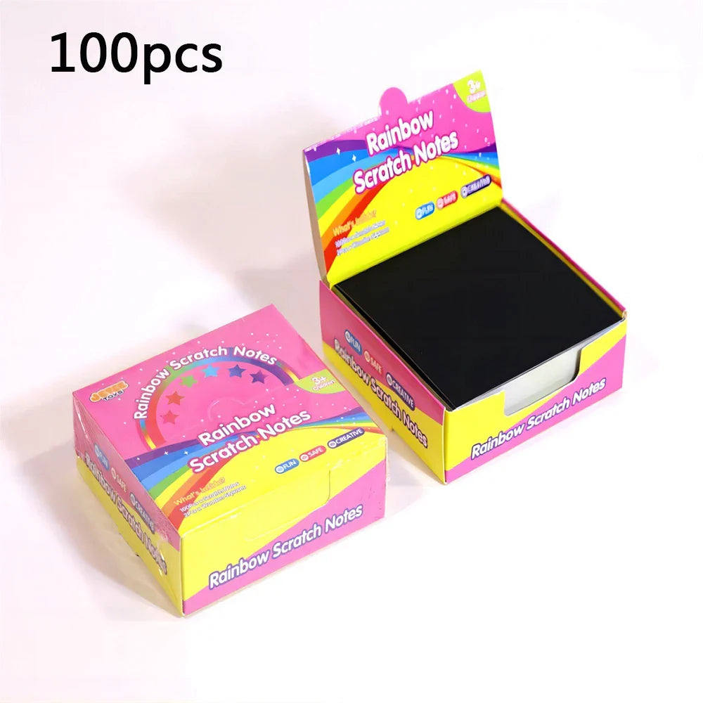 Rainbow Reveal Craft Kit for Kids | Wooden Stylus Scratch Art Set