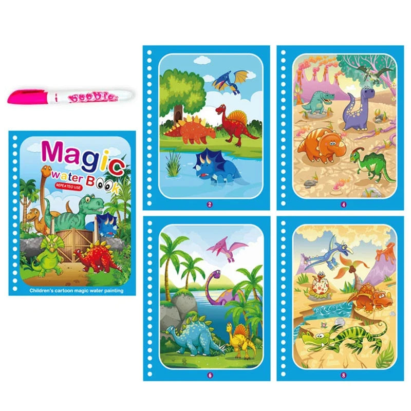Water Drawing Book for Toddlers | Reusable Montessori Coloring Toy
