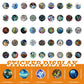 100 Cartoon Graffiti Stickers for Helmet Laptop Bike Skateboard | Waterproof Decals