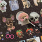Cute Pets Sticker Book 30 Sheets | Scrapbooking DIY Collage Material