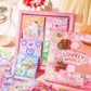 100 Pieces Kawaii Decorative Sticker Set | Cute Cartoon Glitter Stickers for DIY Scrapbooking and Planners