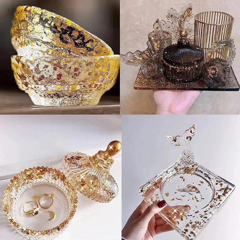 100 Sheets Gold Leaf Paper - DIY Art, Craft, & Decoration Kit