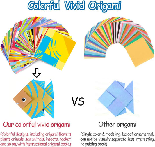 Origami Kit for Kids – 30/96 Sheets Paper Craft & DIY Art Set