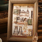 Coffee Sticker Book for DIY Scrapbooking | 20pcs Cafe Story Series