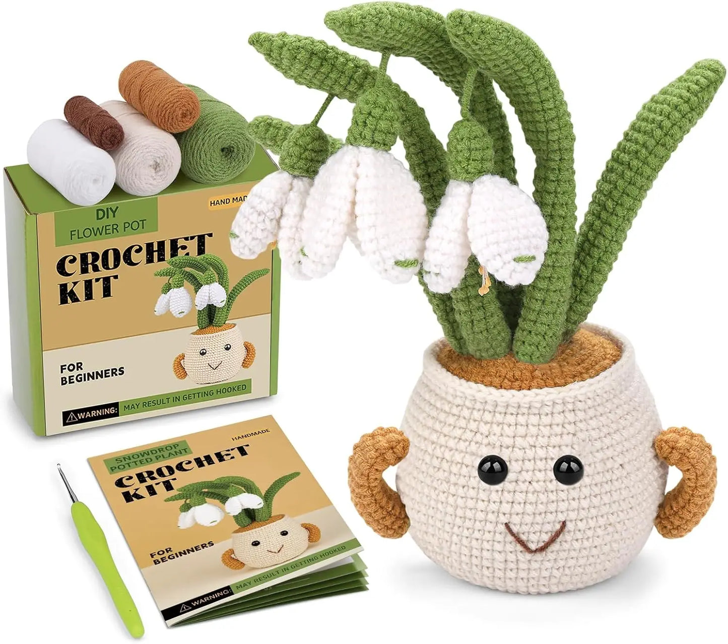Sunflower & Tulip Crochet Starter Kit – Beginner DIY Craft Set