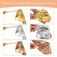 100pcs Imitation Gold Silver Foil Paper Leaf Sheets | Gilding DIY Craft Art Supplies