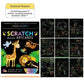 Rainbow Scratch Art Paper Kit for Kids | 9-Piece Magic Drawing Set