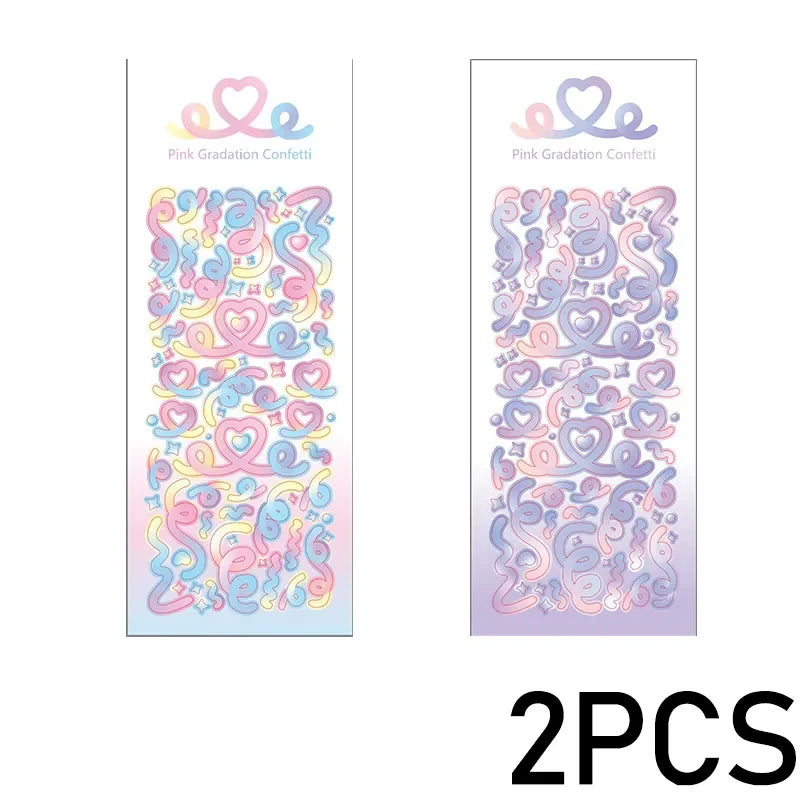 Cute Decorative Paper Stickers for Photocards and Scrapbooking | Kawaii Toploader Sticker Pack
