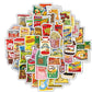 59PCS Classic Snacks Graffiti Stickers | Waterproof Decals for Laptop Skateboard Bicycle