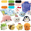 Animal sery Crochet Kit for Beginners Crochet Starter SET ,DIY Crochet Kit For Beginners,Crocheting Knitting Kit Step-by-Step